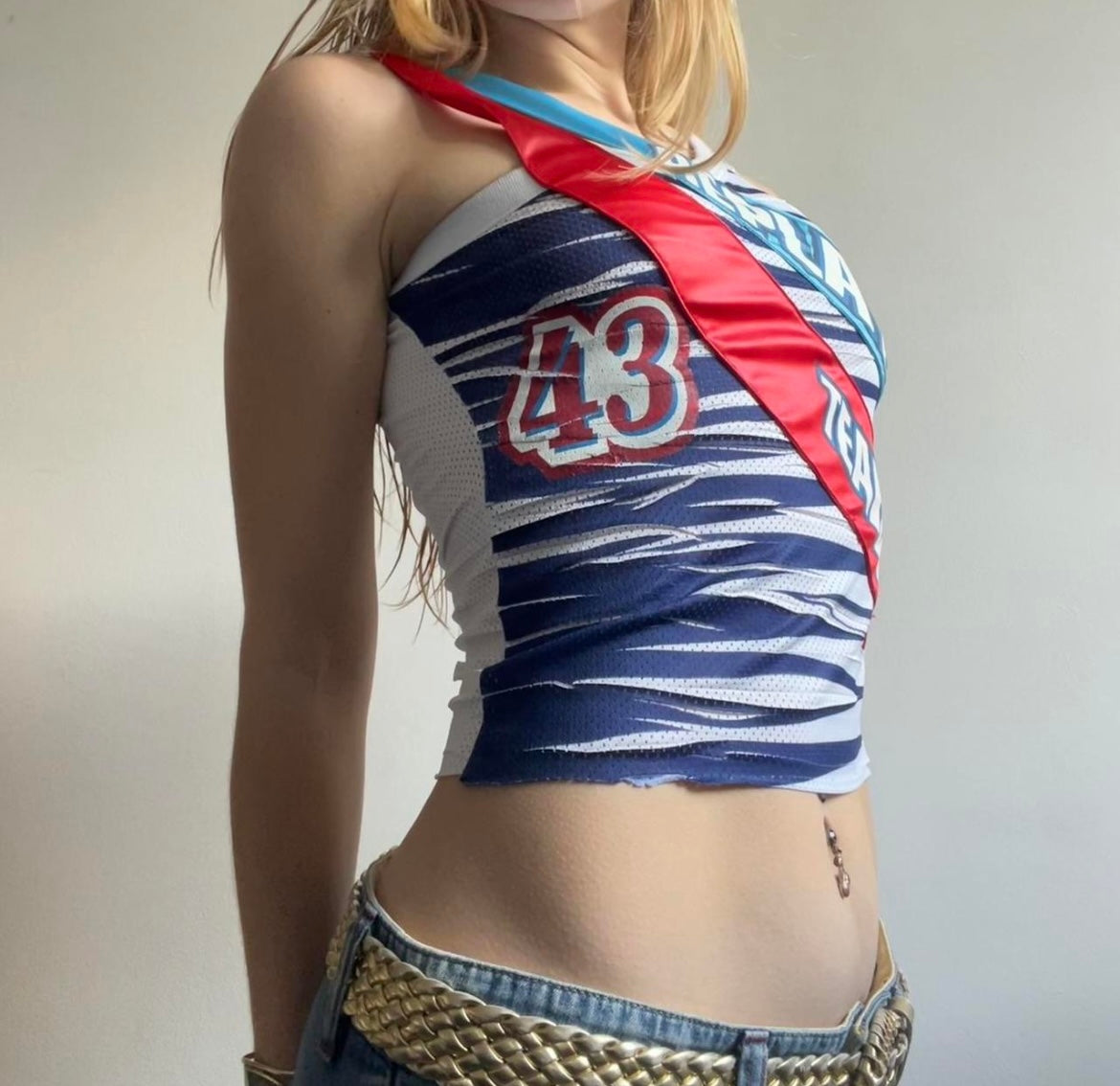 REPLAY Sporty tank with shoulder detail