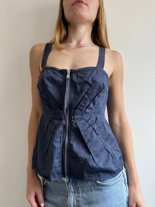 Marc Jacob’s navy blue zip top